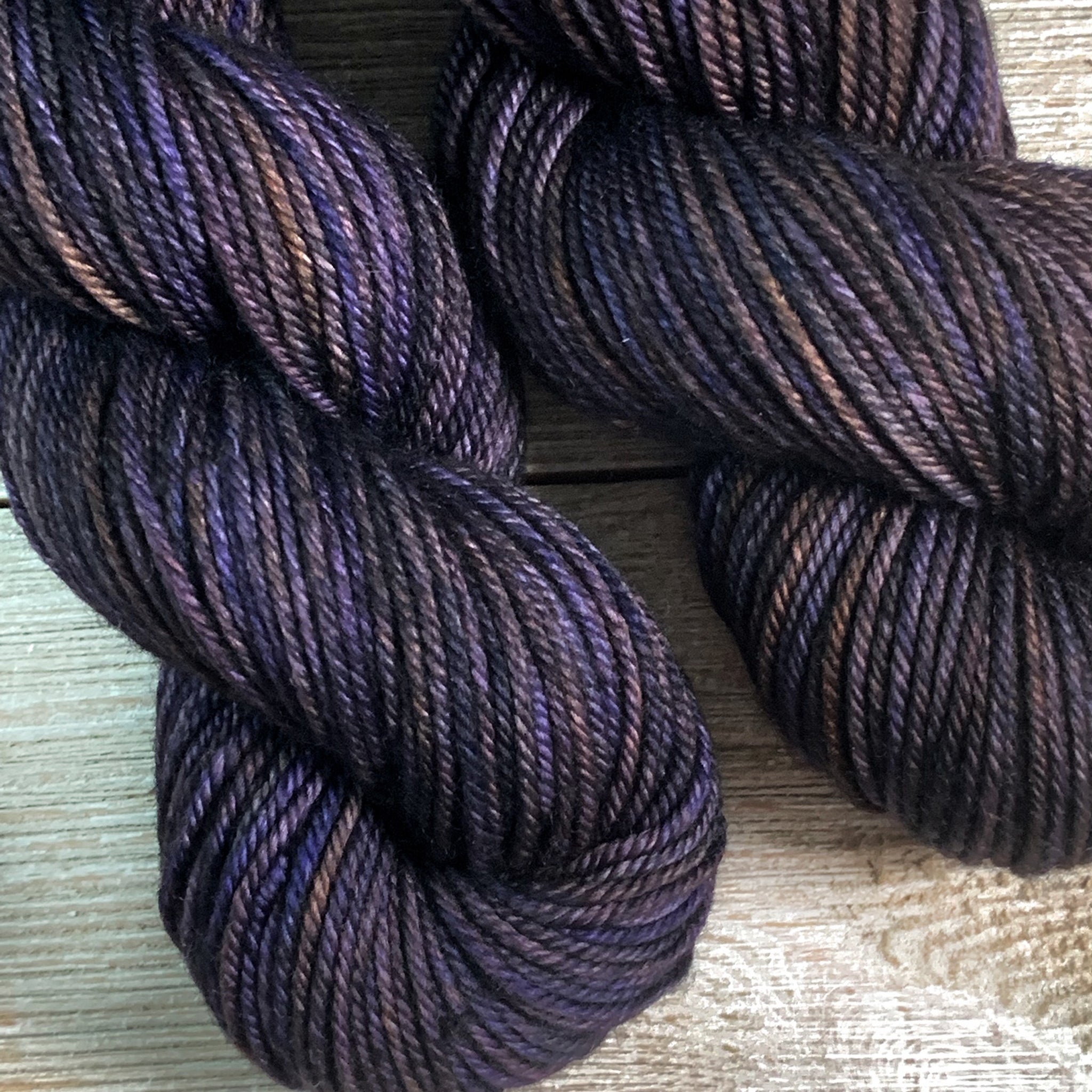 ww kashmir Chocolate Chambord, worsted weight merino and cashmere yarn