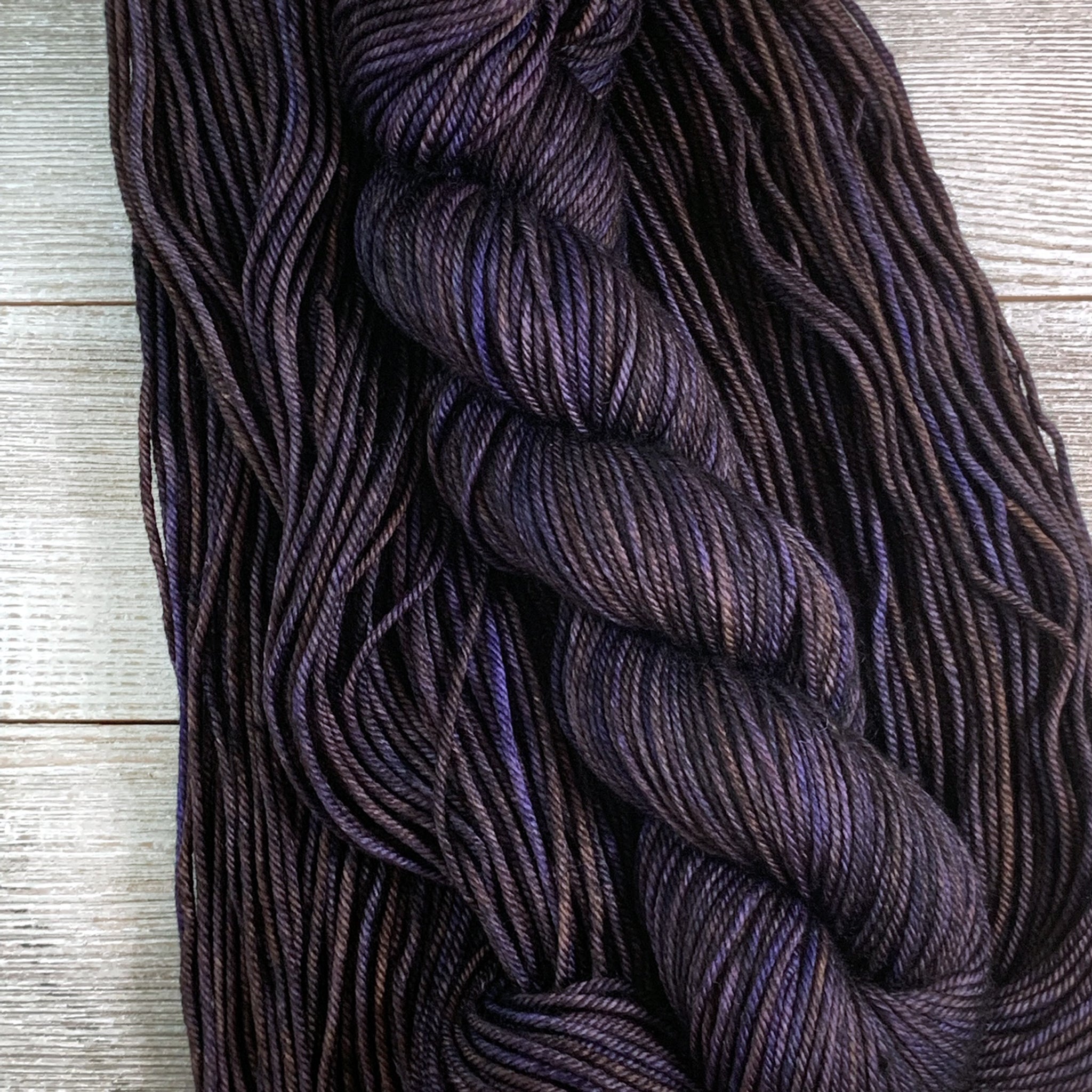 ww kashmir Chocolate Chambord, worsted weight merino and cashmere yarn
