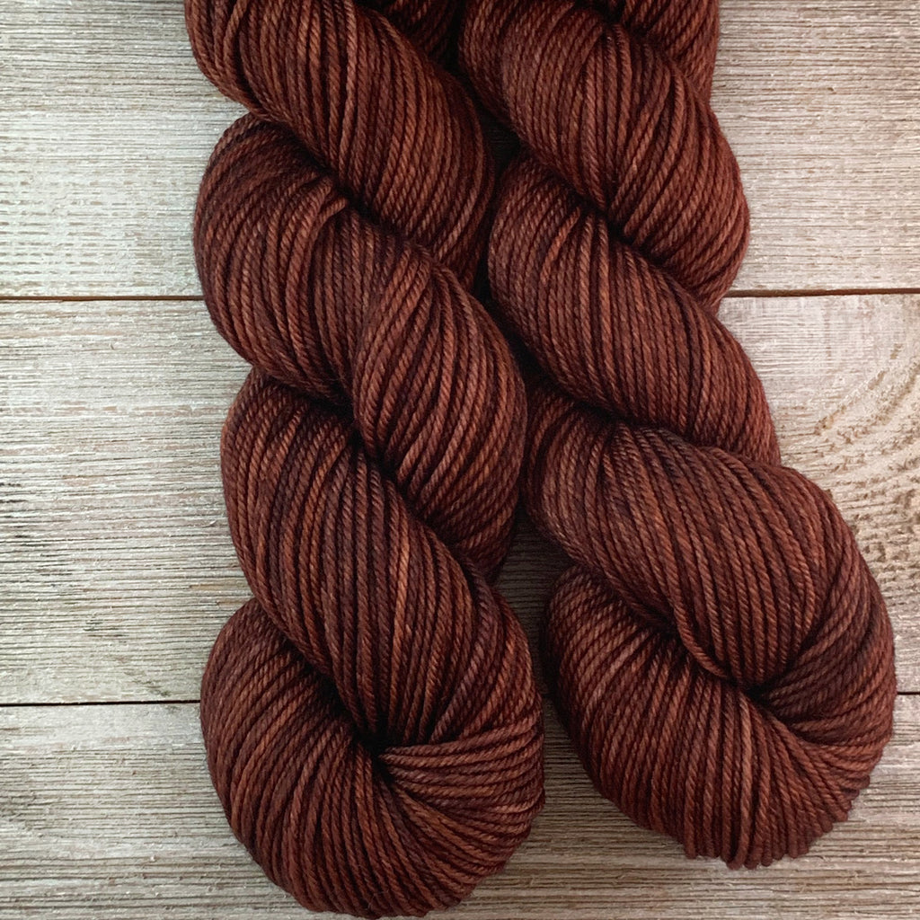 ww kashmir Truffle, hand-dyed worsted weight merino and cashmere yarn